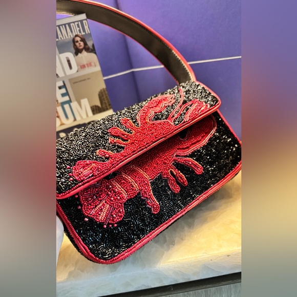 STAUD Tommy Beaded Lobster Shoulder Bag - Picture 6 of 15